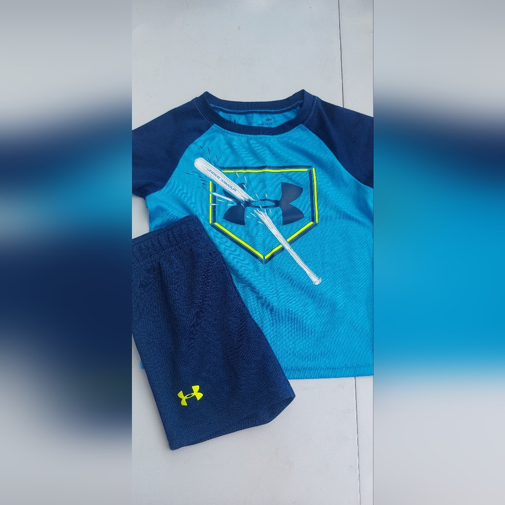 Under Armour Kids' Blue and Navy Set